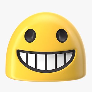 Grinning Face Android Emoji 3D
