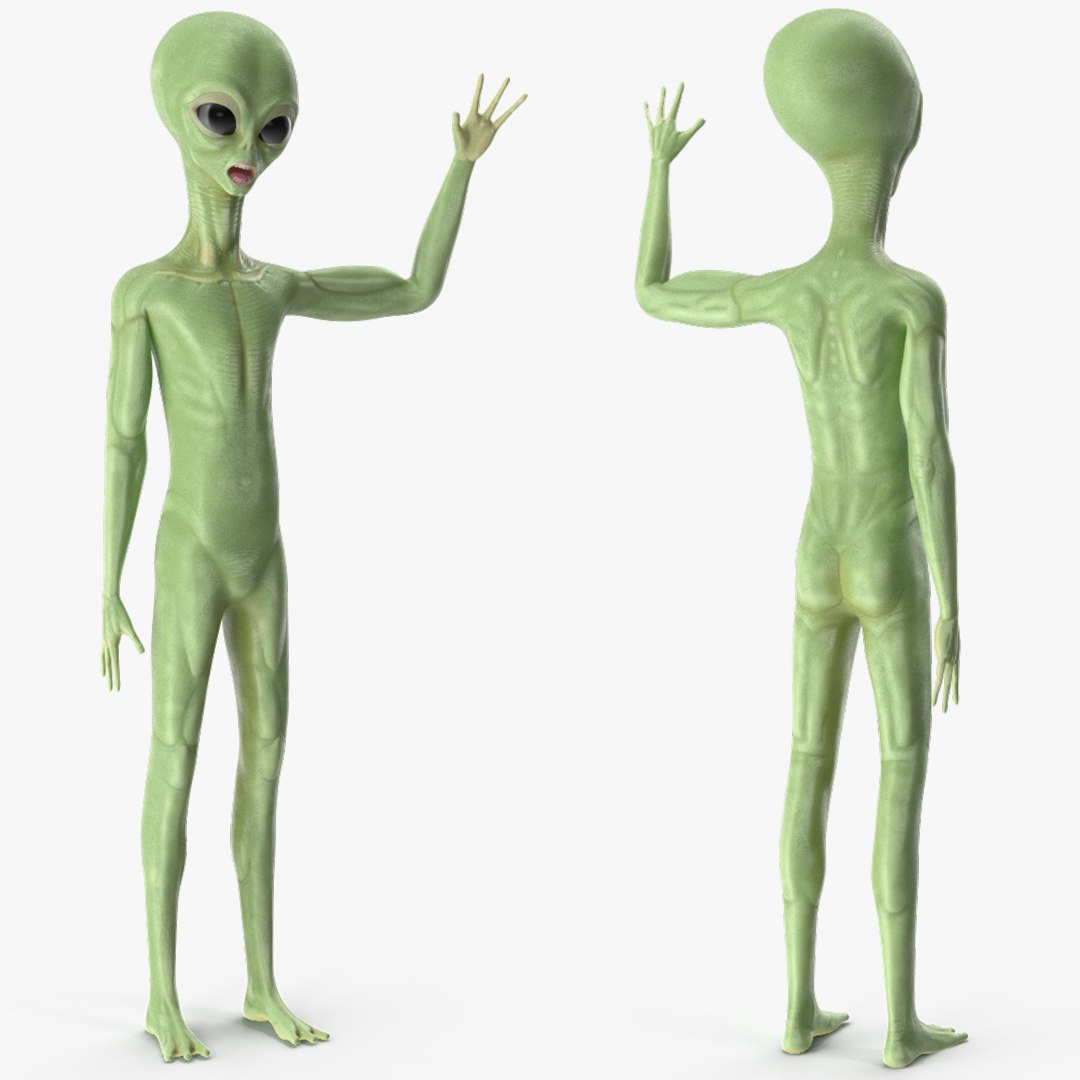 Cartoon alien rigged 3D model - TurboSquid 1603573