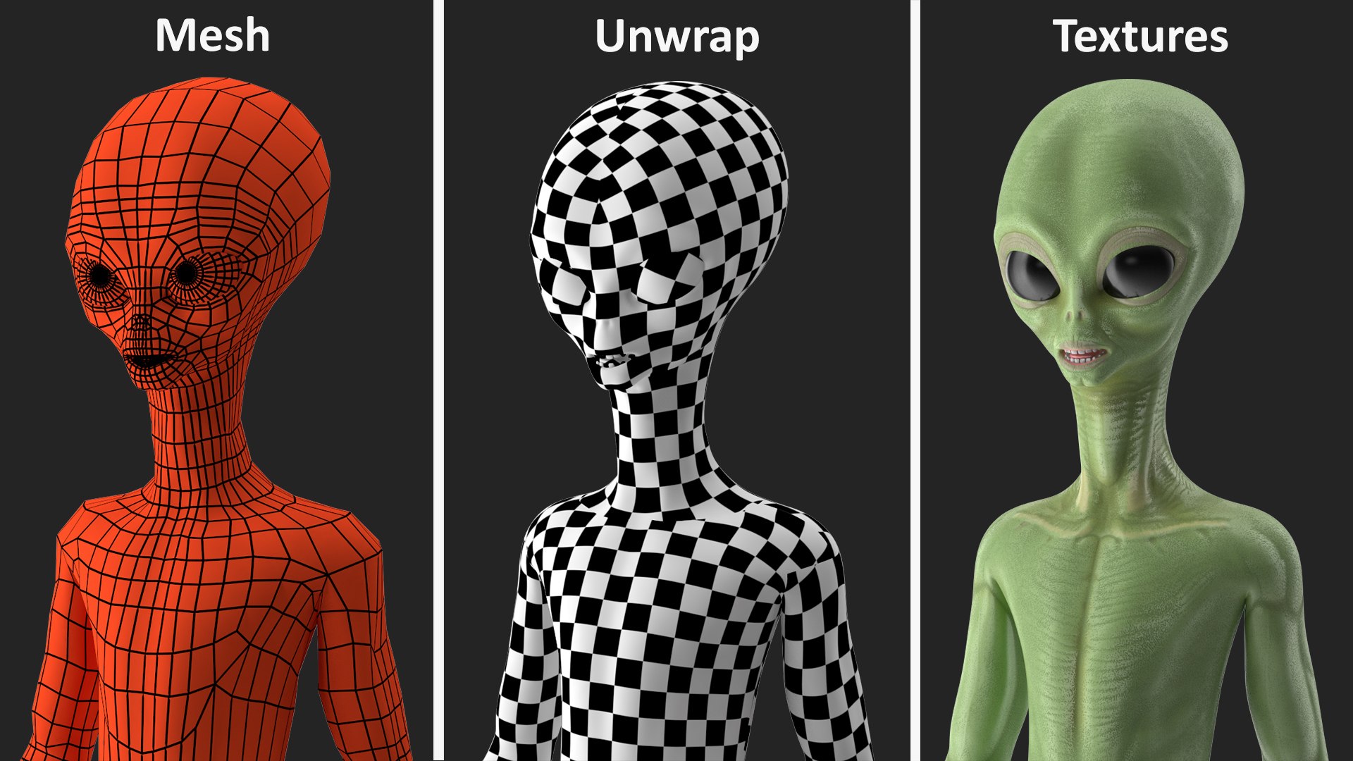 Cartoon alien rigged 3D model - TurboSquid 1603573