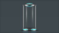 Sci Fi Liquid Cylinder