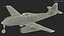 fighter aircraft messerschmitt 262 3d model