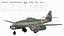 fighter aircraft messerschmitt 262 3d model