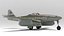 fighter aircraft messerschmitt 262 3d model