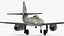fighter aircraft messerschmitt 262 3d model