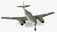 fighter aircraft messerschmitt 262 3d model