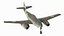 fighter aircraft messerschmitt 262 3d model