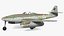 fighter aircraft messerschmitt 262 3d model