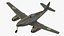 fighter aircraft messerschmitt 262 3d model