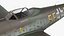 fighter aircraft messerschmitt 262 3d model