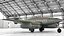 fighter aircraft messerschmitt 262 3d model
