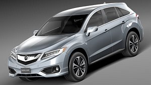 3d 2016 acura rdx