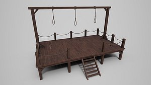 Medieval Triple Gallows