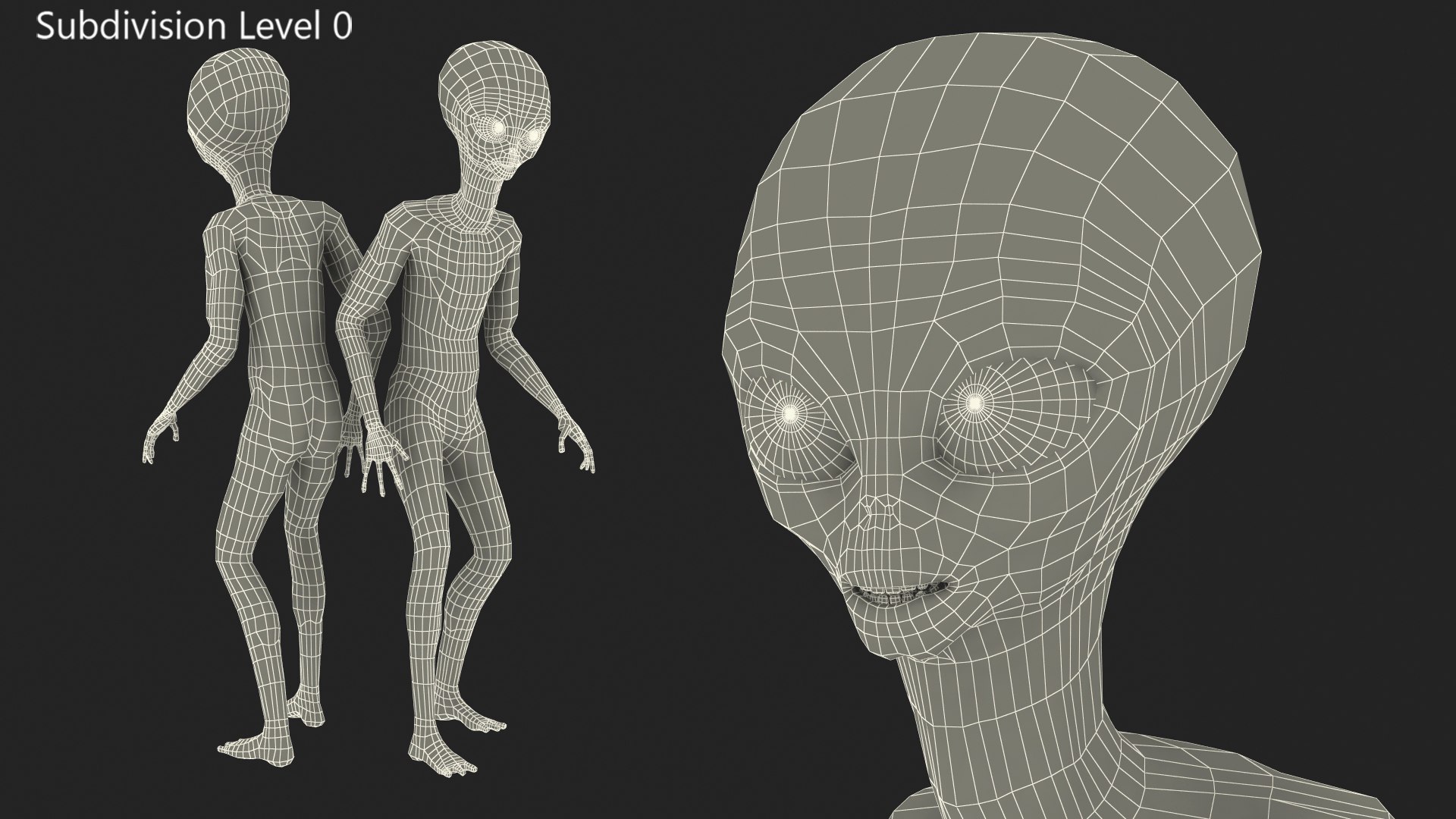 3D Alien Rigged Character Model - TurboSquid 1602259