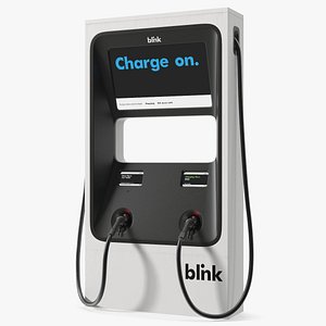 3D Blink Electric Vehicle Charging Station