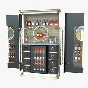 Bar cabinet 2 3D