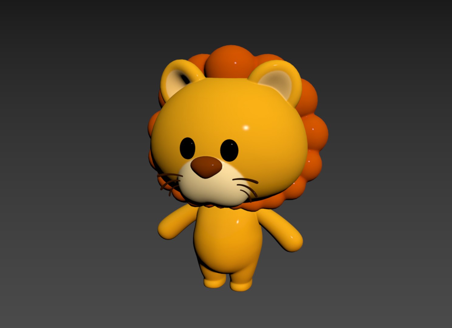 3D Lion Character Model - TurboSquid 1640228