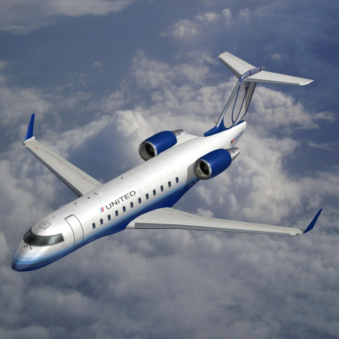 Bombardier Crj-200 3d Model