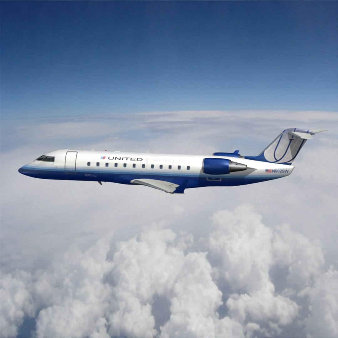 Bombardier Crj-200 3d Model
