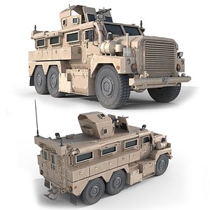 3D Cougar MRAP Mine Resistant Ambush Protected Vehicle