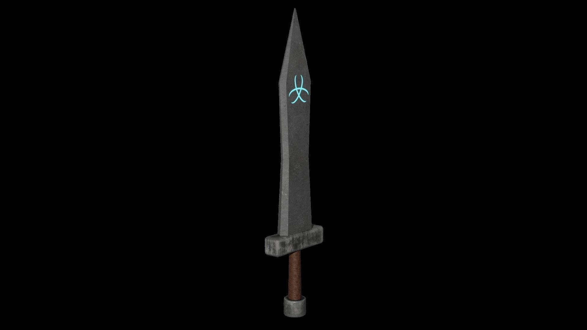 Stylized Sword - Game Ready - Low Poly - PBR 3D Model Low-poly 3D Model ...