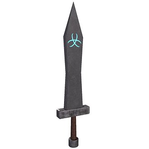 Stylized Sword - Game Ready - Low Poly - PBR 3D Model Low-poly 3D model model