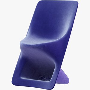 Modern Velvet Chair 3D