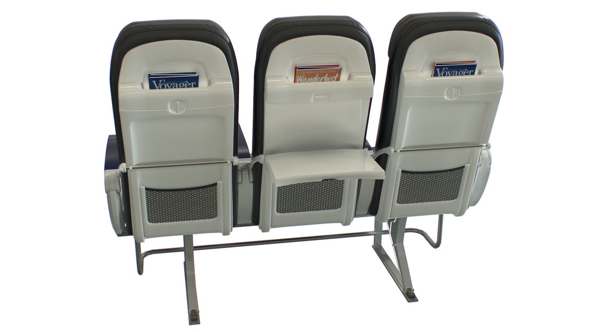 3D Airplane Economic Seat Model - TurboSquid 2130703