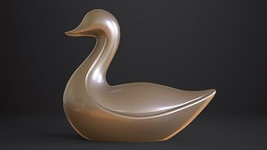 3D Minimalistic duck sculpture - 3D Print model model