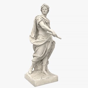 3D Julius Caesar Marble 3D Model