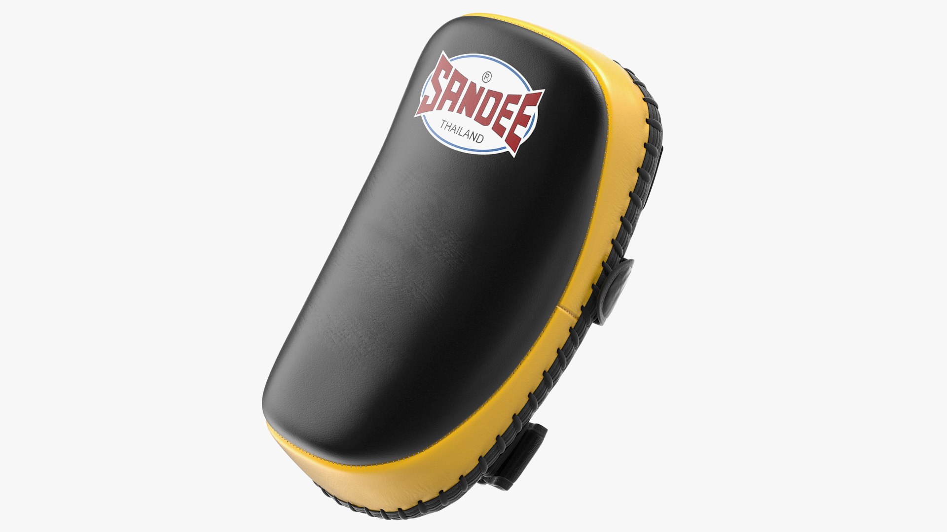 Sandee Curved Thai Leather Kick Pads 3D model preview