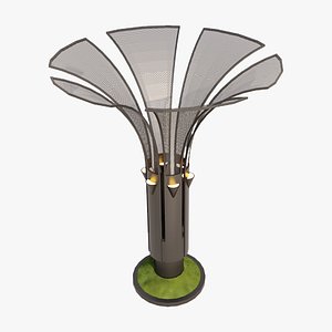 Contemporary Mesh Petal Outdoor Lighting