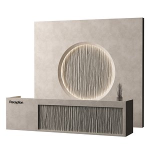 Office Furniture Reception Design 13 3D model