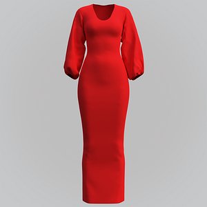 Female gown - Red dress