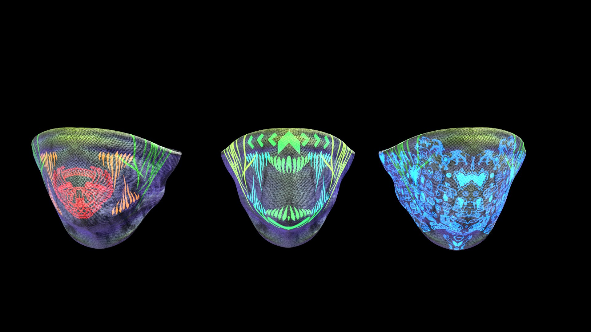 3D Neon Mask 2 - TurboSquid 2396541
