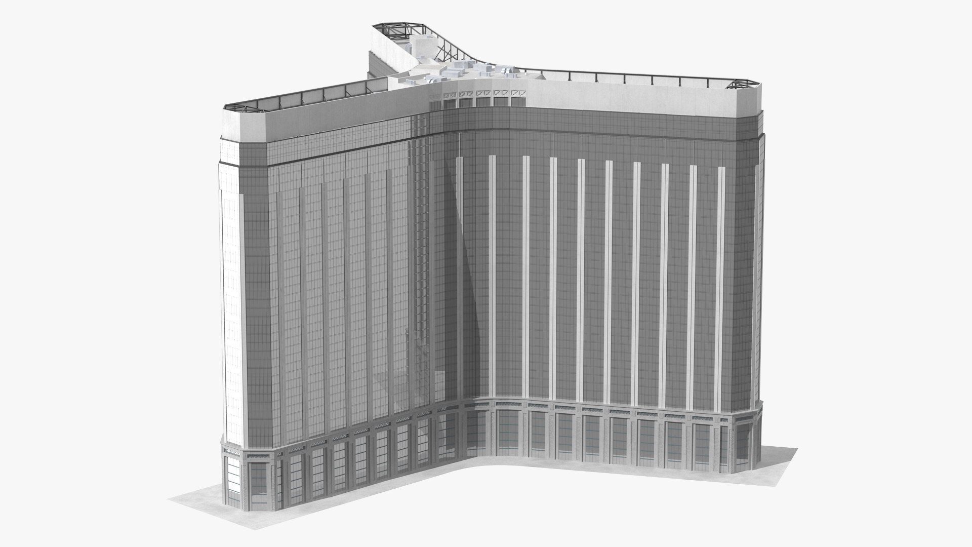Luxury Casino 3D model preview