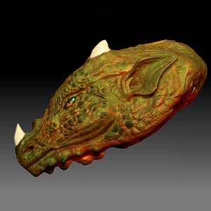 dragon bust model