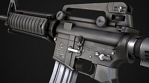 M4A1 AAA Game Ready PBR Low-poly