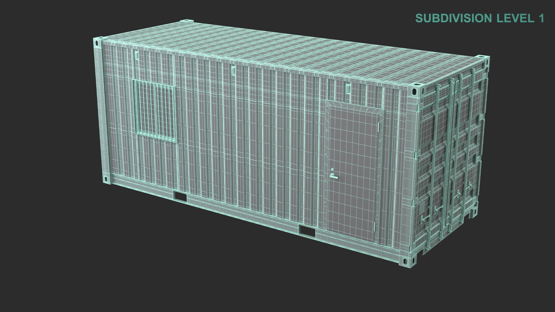 Office Container With Interior 3D - TurboSquid 2018019