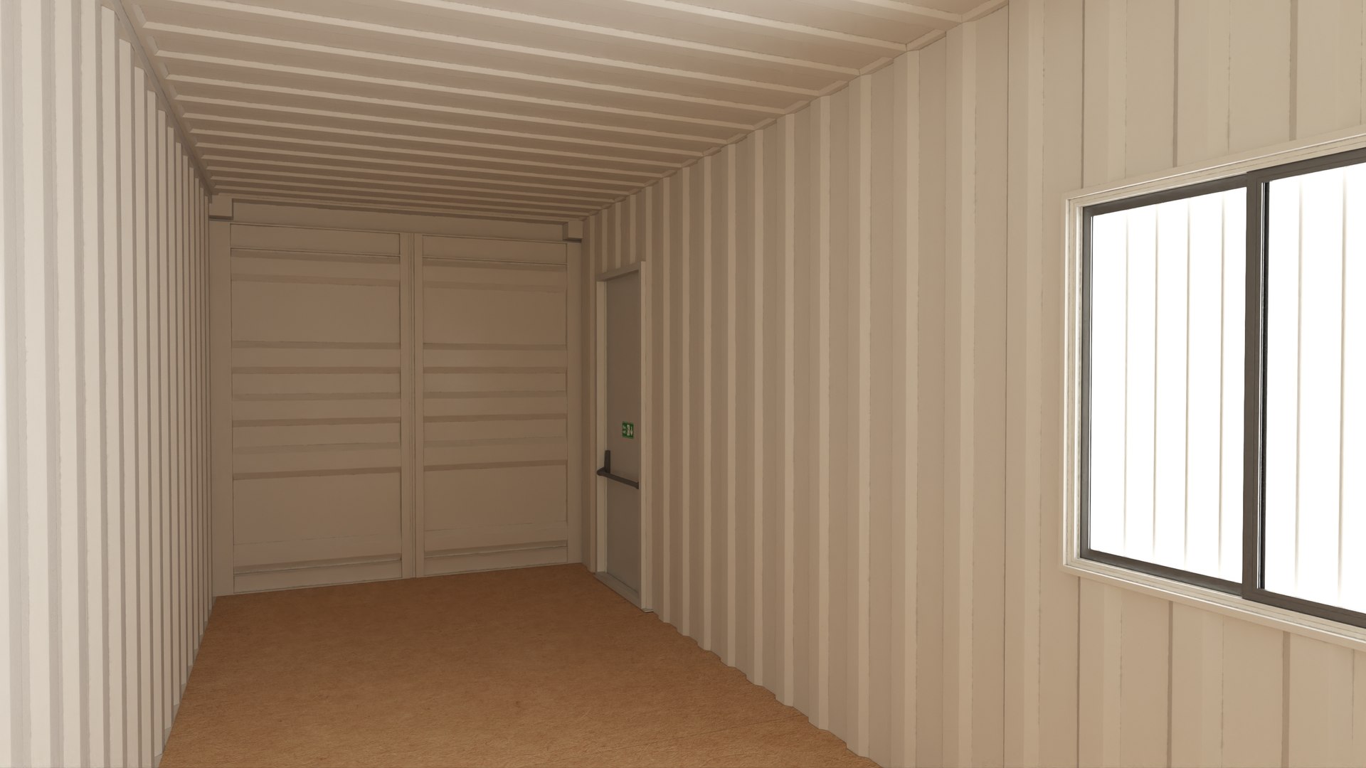 Office Container With Interior 3D - TurboSquid 2018019