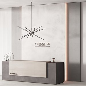 182 office furniture 02 reception desk 02 3D model