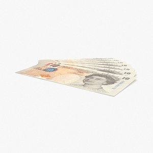 10 Pound Note Fanned