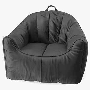 Hug Bean Bag Armchair Black 3D model