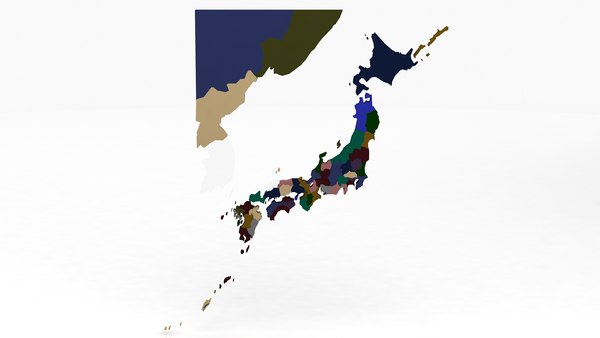 3D Map of Japan