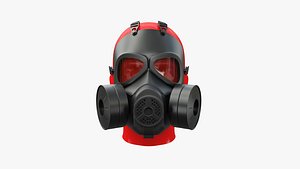 3D gas mask military model