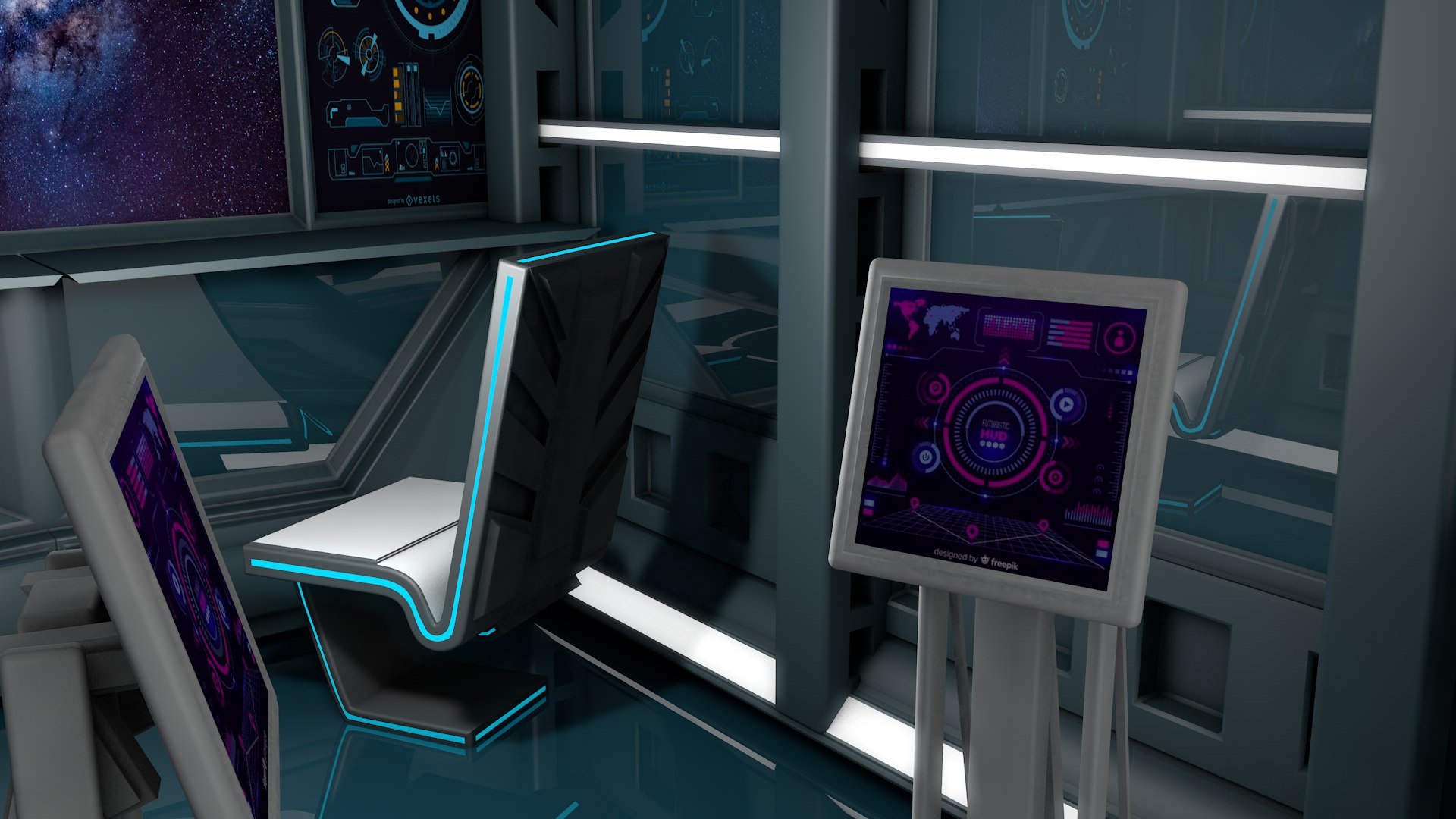 3D Model Sci Fi Room - TurboSquid 1526072