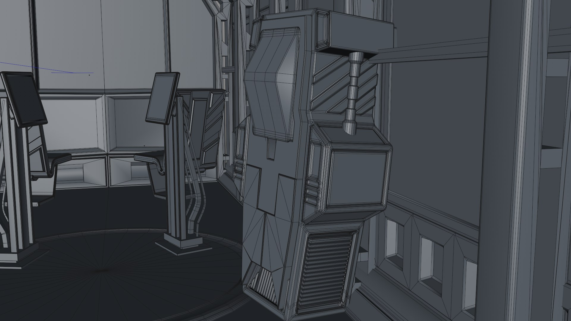 3D Model Sci Fi Room - TurboSquid 1526072
