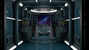 3D model sci fi room