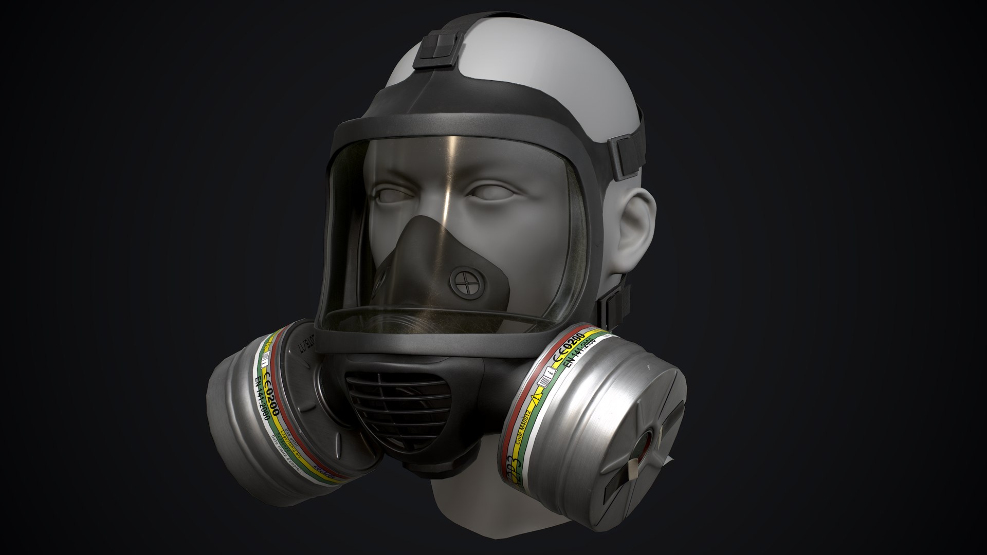 Gas Mask model - TurboSquid 1743440