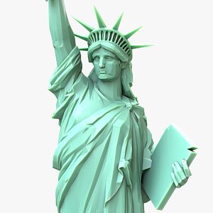 3D statue liberty