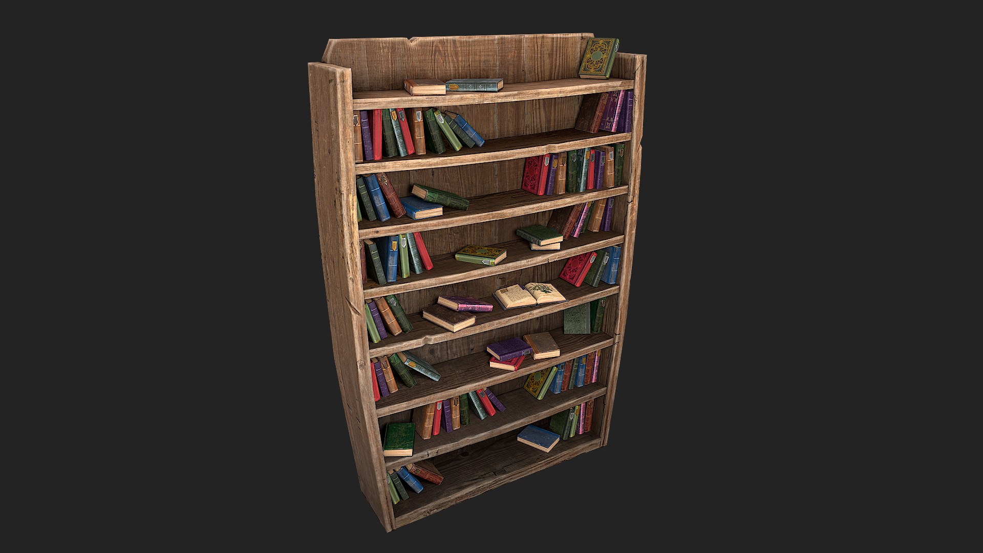 3D Model Medieval Bookcase - TurboSquid 1832685